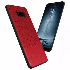 Qult Luxury Drop Back Case Aizmugurējais Silikona Apvalks Priekš Samsung G965 Galaxy S9 Plus Sarkans