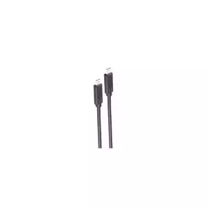 USB кабель ShiverPeaks BS13-63005 USB4 Gen 3x2 0.25 м USB C Черный