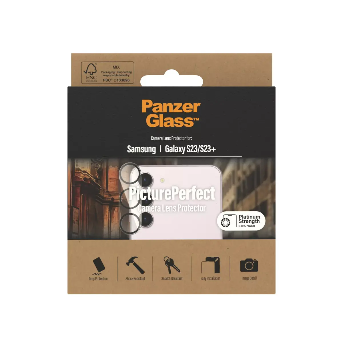 Защитное стекло для камеры PanzerGlass Samsung Galaxy S23 S23 Plus Photo 3