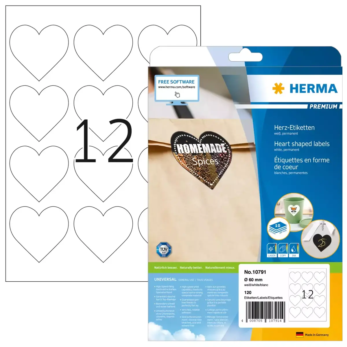 HERMA 10791 self-adhesive label Photo 2