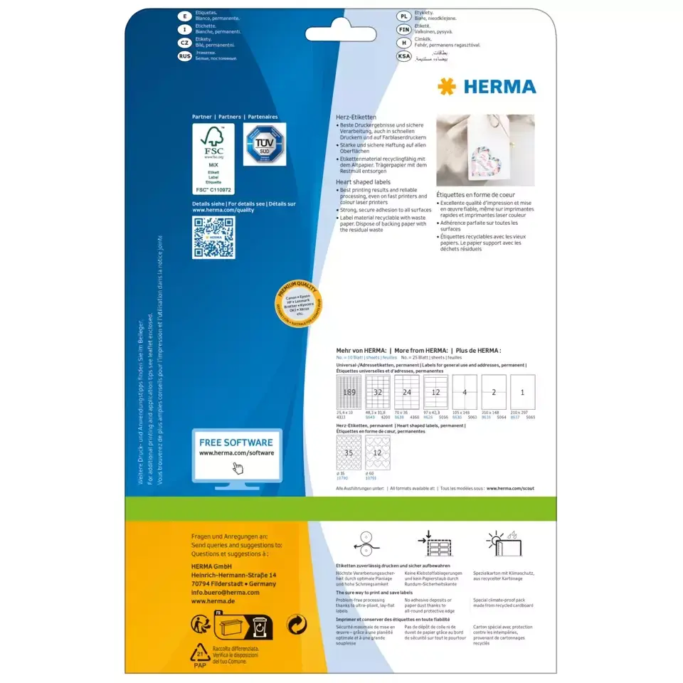 HERMA 10790 самоклеящиеся этикетки Photo 6