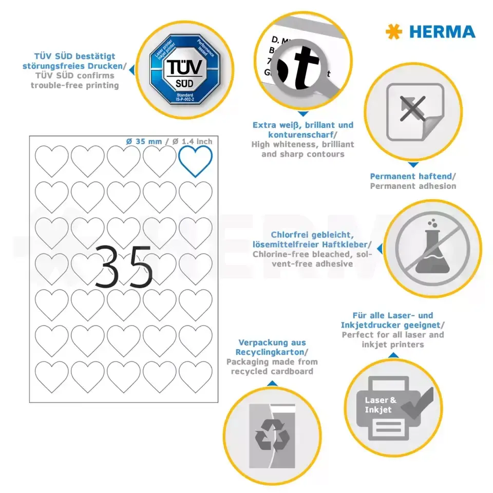 HERMA 10790 самоклеящиеся этикетки Photo 7
