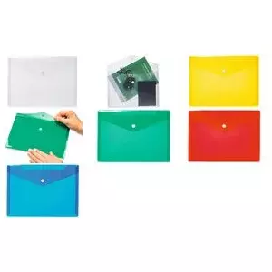 Document folder Herma 20050 A5 polypropylene (PP) with snap closure, 250 x 180 mm