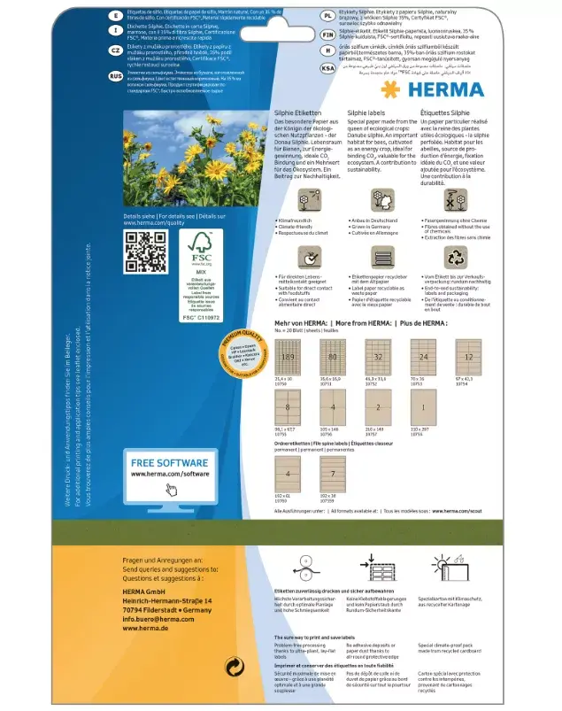 Самоклеящиеся этикетки HERMA 10752 Photo 2