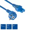 ACT Powercord CEE 7/7 male angled C15 blue 1 m Photo 4