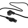 ACT Powercord CEE 7/7 male angled C15 black 1m Photo 2