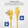 ACT Powercord CEE 7/7 male angled C15 yellow Photo 4