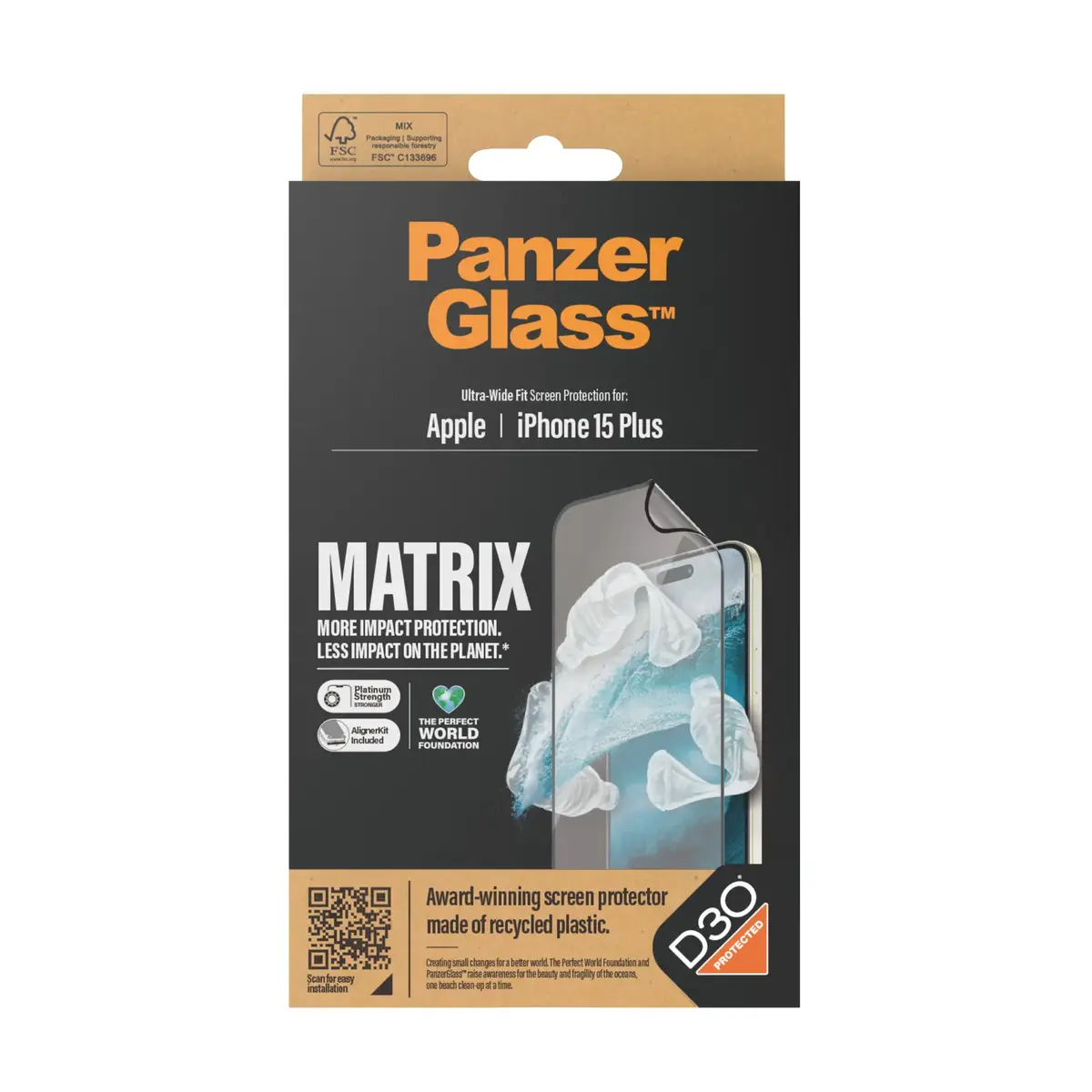 Ekrāna aizsargs PanzerGlass ECO MATRIX iPhone 15 Plus Photo 3