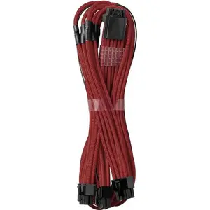 CableMod 12VHPWR to 3× PCIe ModMesh cable 60 cm — CableMod C-Series Pro (Dark Red)