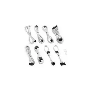 CableMod RT-Series Pro ModMesh Sleeved 12VHPWR StealthSense White – PSU to 12VHPWR cable kit