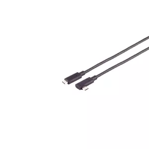 USB cable S/CONN 30-42075 USB 3.2 Gen 2 10 m USB C Black