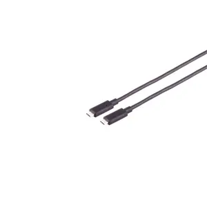 USB кабель S/CONN 30-41045 USB 3.2 Gen 2 3м USB C Черный