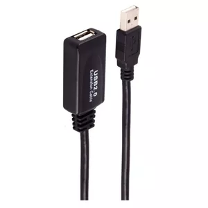 USB кабель ShiverPeaks BS13-26075 10 м USB 2.0 Черный