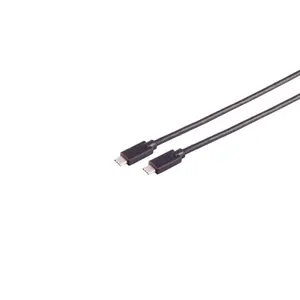 USB кабель S/CONN 13-62035 USB 3.2 Gen 2x2 2 м USB C Черный