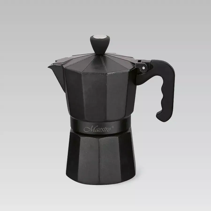 Гейзерная кофеварка Maestro MR-1666-3-BLACK Photo 2