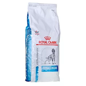 Сухой корм для собак Royal Canin Hypoallergenic Adult — 14 кг, печень и рис, 21% белка, 19% жира, без глютена