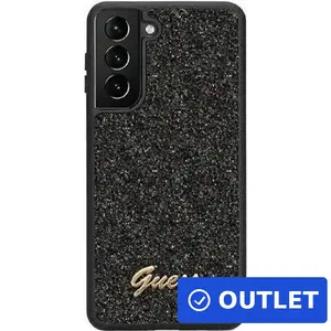 Guess GUHCS23SHGGSHK S23 S911 melns/czarny cietais apvalks Glitter Script