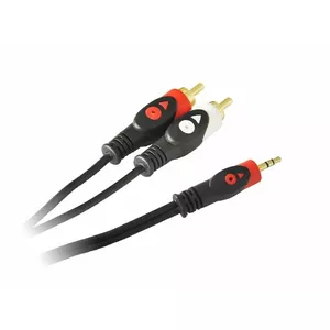 Audio cable LIBOX LB0022 — 3.5mm stereo jack to 2×RCA, 1.5 m