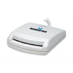 Card reader MANHATTAN 172844 USB 1.1 white with 1.2 m cable, 115 g