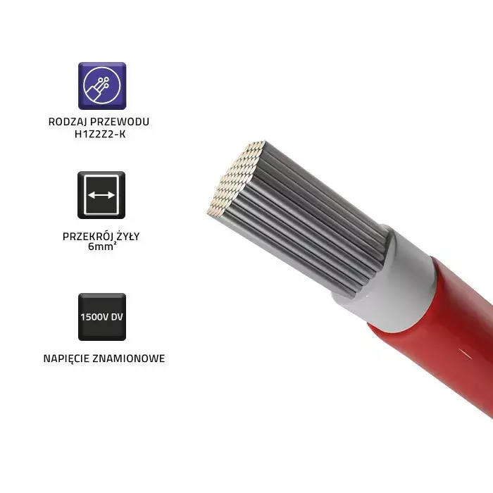 Saules kabelis QOLTEC 53852 6 mm² 100 m Photo 4