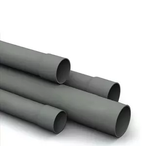 Plastic conduit pipe electro base PP-16/3M-G, rigid 16 mm diameter, 3 m length, grey