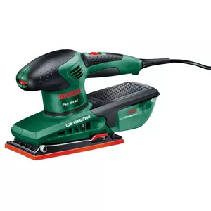 Bosch PSS 250 AE Orbitālā slīpmašīna 24000 svārstības minūtē Melns, Zaļš, Sarkans 250 W