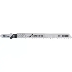 Полотна для лобзика Bosch T 101 BRF Clean for Hard Wood — биметалл, шаг зуба 2.5 мм, 100 мм, 5 шт.