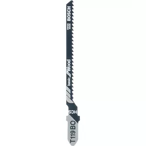 Полотна для лобзика Bosch T119BO (2608637879) HCS для древесины и фанеры, шаг зубьев 2 мм, 100 шт.