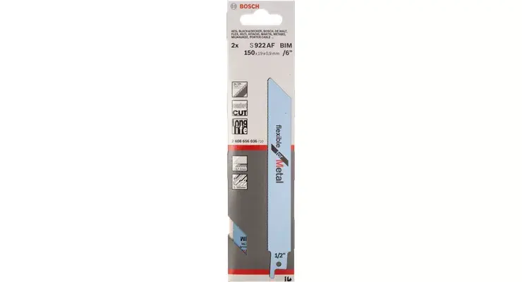 Полотно для сабельной пилы Bosch S 922 AF Flexible for Metal Photo 2