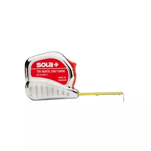 Tape measure SOLA TRI-MATIC L 5 m B 19 mm yellow – professional folding tape 5m x 19mm