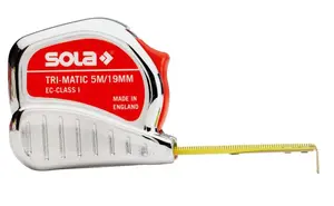 Рулетка SOLA TRI-MATIC L 3 м B 13 мм жёлтая