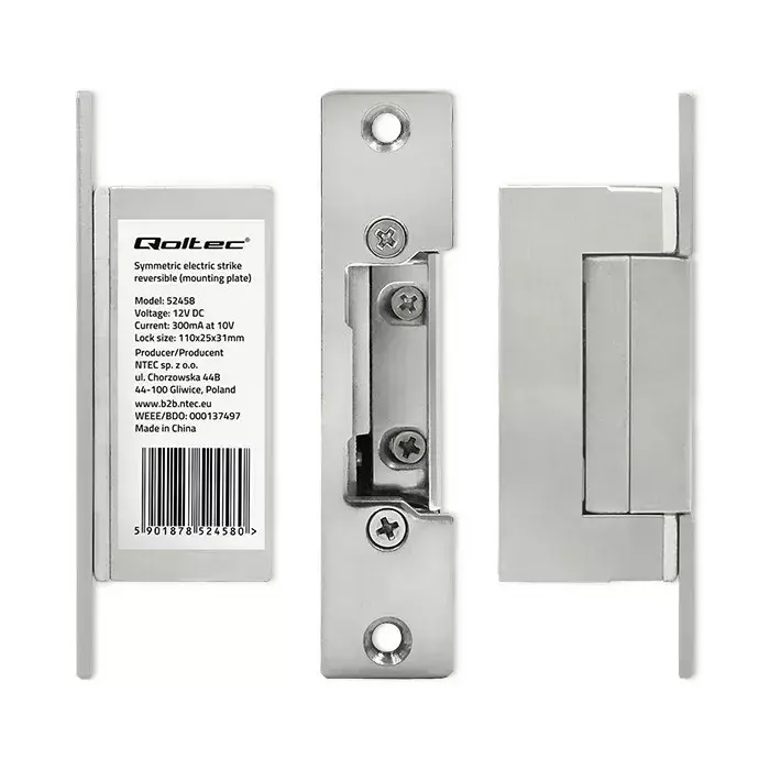 Elektriskais bloķētājs QOLTEC 52458 12V 300mA Photo 5
