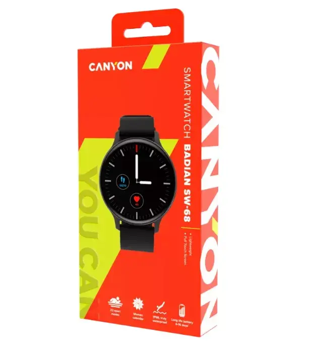 Смарт-часы Canyon CNS-SW68BB Photo 4