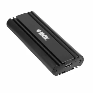 SSD enclosure IBOX HD-07 M.2 Black, 10 Gbit/s USB Type-C, 1x M.2 NVMe