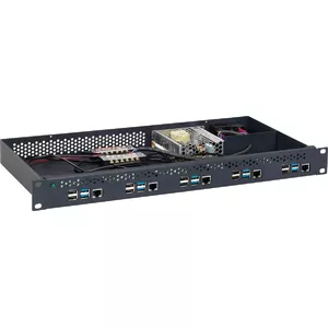 Rackmount.IT RM-PI-T1 монтажный комплект Чёрный — крепление для Raspberry Pi и одиночных плат