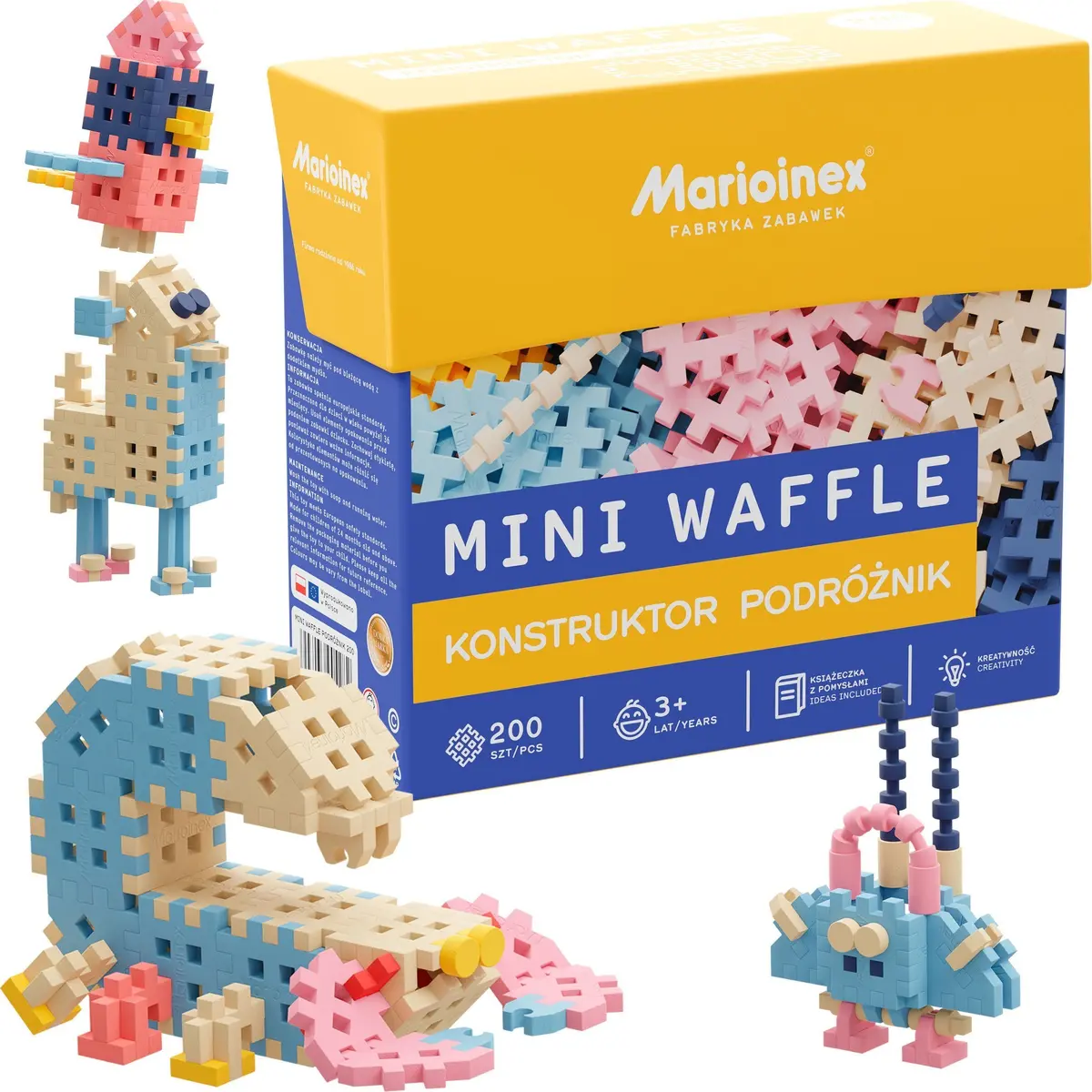 Marioinex Blocks Mini Waffle Traveler 200 дет. Photo 3