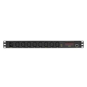 LogiLink PDU8P01 energosadales vienība, PDU 8 Maiņstrāvas izvade (-s) 1U Melns