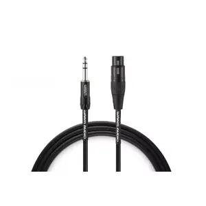 Аудиокабель WARM AUDIO PRO-XLRF-TRSM-3 — 0,9 м XLR (гнездо) на 6,35 мм TRS (штекер), медь, черный