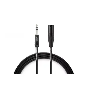 Balanced audio cable WARM AUDIO PRO-XLRM-TRSM-3 0.9 m — XLR (male) to 6.35 mm TRS (male), copper, black