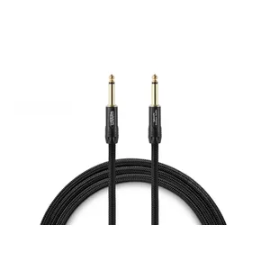 Audio kabelis WARM AUDIO PREM-TS-25 6,35 mm TS—6,35 mm TS, vara, 7,6 m, melns