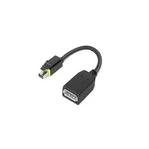 Lenovo 4X90Q93975 video kabeļu aksesuārs Mini DisplayPort DisplayPort Melns