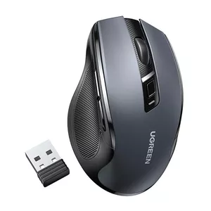 Мышь UGREEN 90855 Беспроводная Оптическая USB 2.4GHz Bluetooth 5.0 4000 DPI Черная