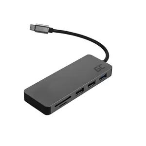 Porta doks Green Cell AK50 USB 3.2 Gen 1 Type-C Sudraba
