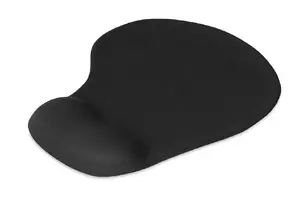 Mouse pad IB0X IMP003 with wrist rest, black, 190×230 mm