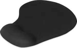 Mouse pad IB0X IMP003 with wrist rest, black, 190×230 mm