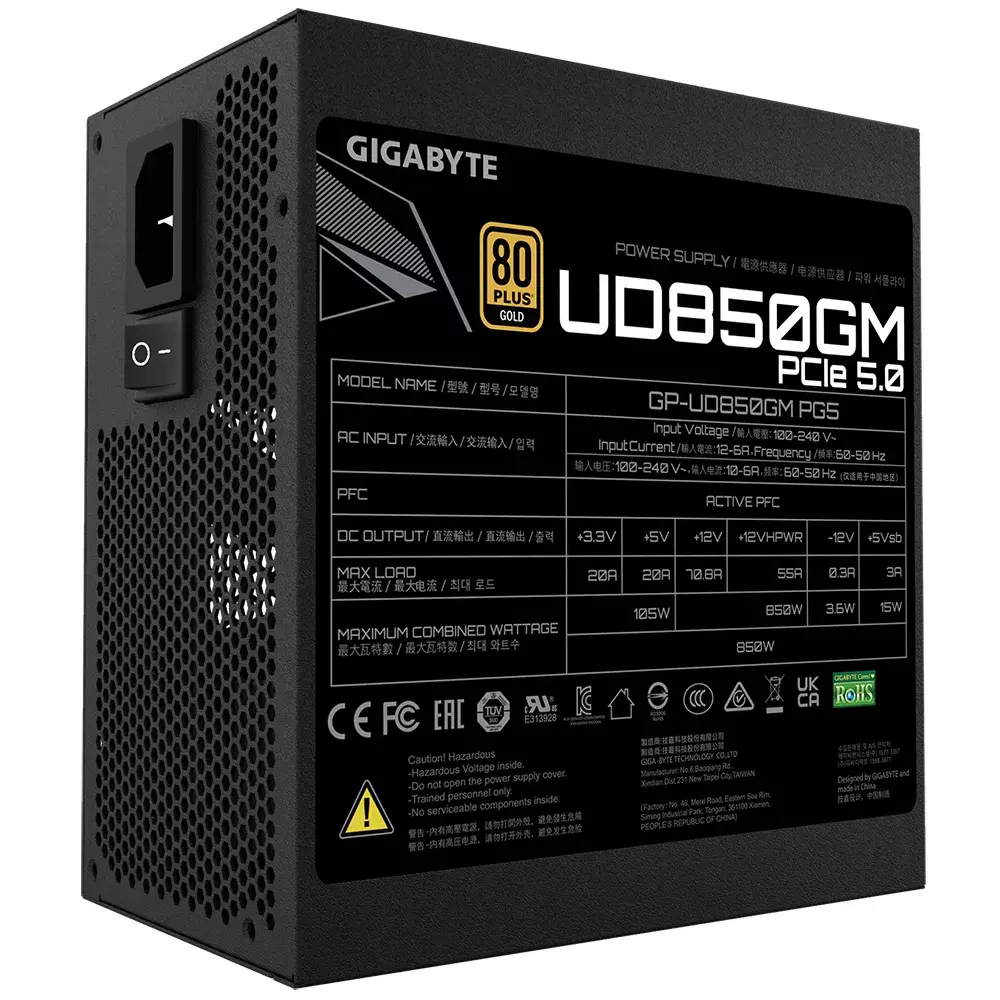 GIGABYTE GP-UD850GM PG5 850 W ATX PSU Photo 5