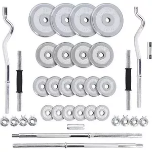Weight Set HMS STC55 3-in-1 – 55 kg adjustable barbell and plates