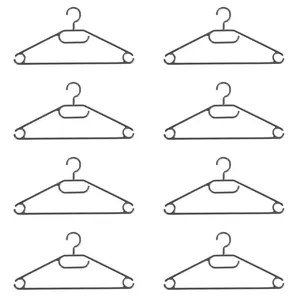 Hangers Beldray LA072684FEU7 Eco Recycled Black — clothes hangers, recycled plastic, pack