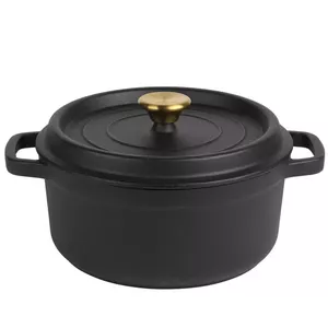 Cast iron stockpot Russell Hobbs 24 cm, black