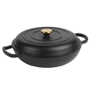 Кастрюля (кастрюля-горшок) чугунная Russell Hobbs RH02525BEU7 30 см, черная